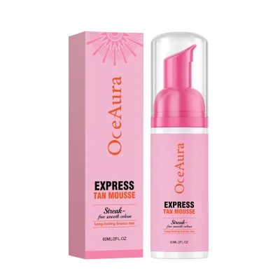 OCEAURA Self Tanning Black Tan Mousse for Body-Long-Lasting Bronze Tan Streak-Free Smooth Color Moisturizing Refreshing Natural