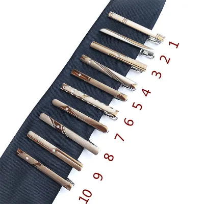Popular Cheap Silver 10 Types Copper Tie Clip