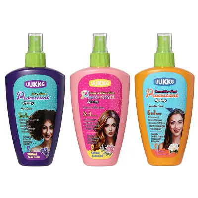 UUKKG Flower Scent Vegan Hair Mist Spray Hair & Scalp Non-Greasy UV Protection for Beach SunBlock Heat Protection Spray for Hair