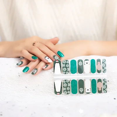 New Christmas Cute Animal Nail Art Decoration Gel Nail Sticker