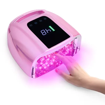 Quality Ensure Metal Base Fast Curing Nai UV Light Rechargeable Nail Dryer 96W Professional Cordless Nail Lamp for Gel Polish