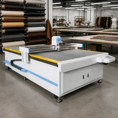 2026 High Quality Automatic PLC Motor-Driven Vibrating Knife Cutting Machine for Fabrics and Clothing