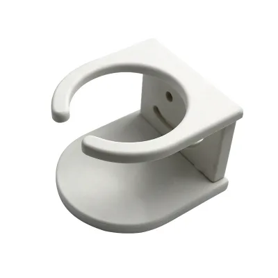 Boat Plastic White Drink Cup Holder Coffe Tea Milk with Slide Rail/with Suction Cup Marine RV Boat Accessories