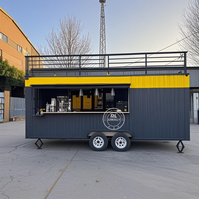 2026 Customized 20ft Pop-up Coffee Shop, Fast And Convenient Stall Custom Made Mobile Store Pop Up Cafe Prefabricated House Stor
