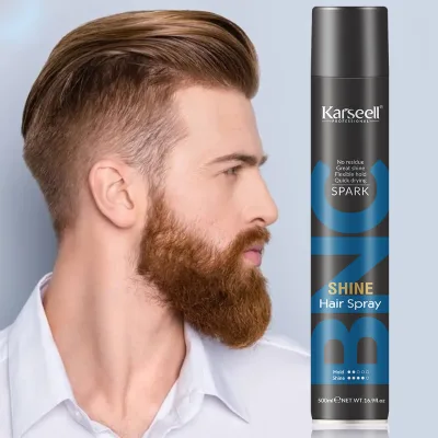 China Hair Spray Manufacturer OEM ODM Private Label Strong Hold Glitter Shine Hair Spray 24 Hour Long Lasting Hair Styling Spray