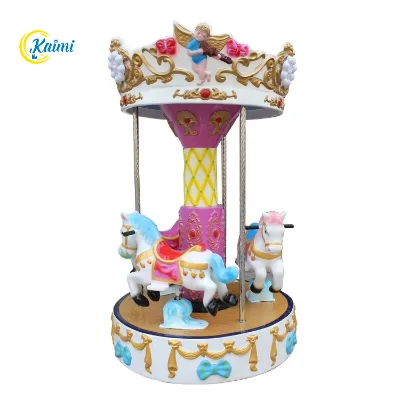 Carousel Horse Amusement Park Kiddie Ride Coin Operated Indoor/Outdoor Kids Amusement Ride for Parks