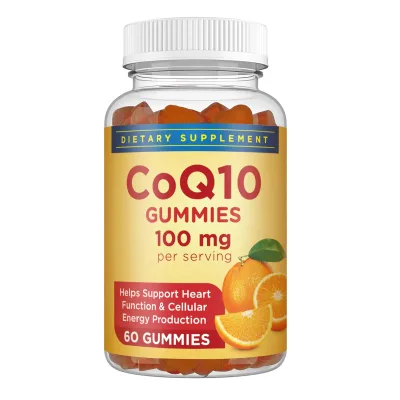 OEM Dietary Supplement CoQ10 Gummies Help Support Heart Function & Cellula Nutrition Herbal Supplement
