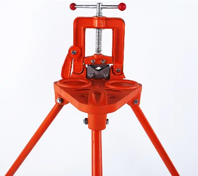 Industrial Grade Adjustable Heavy Duty Bench Vise Tripod Stand Pipe Vise 10-115mm
