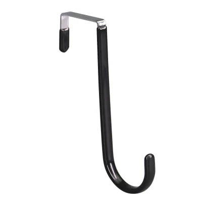 Metal No-Drill Over-the-Door Hooks for Kitchen Bedroom Wardrobe Modern Simple Design Hanging Storage Solution