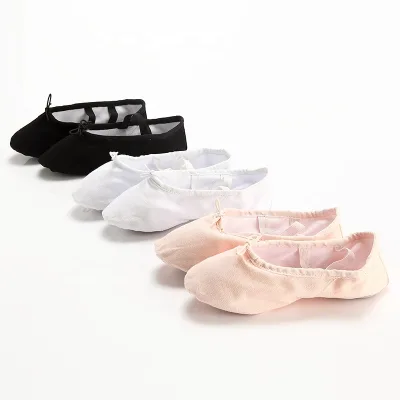 E5014 Professional Maker OEM&ODM High Quality Ballet Canvas Shoes Ballet slippers Soft Ballet Dance Shoes for Kids