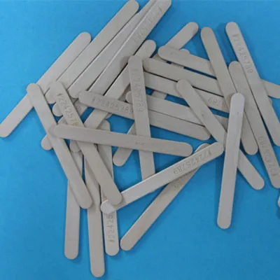 Ice cream stick logo printed Popsicle Sticks Eco-Friendly wooden ice cream sticks loose packed