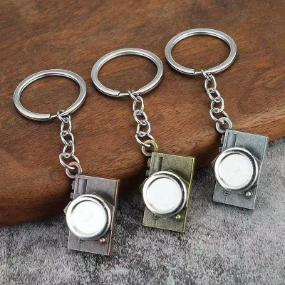 Best Selling Alloy Metal Keychain Cross-Border Photo Keyring Gift