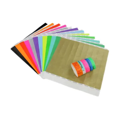 Wholesale Printable paper wristbands waterproof disposable identification party bracelet tyvek wristbands for events party