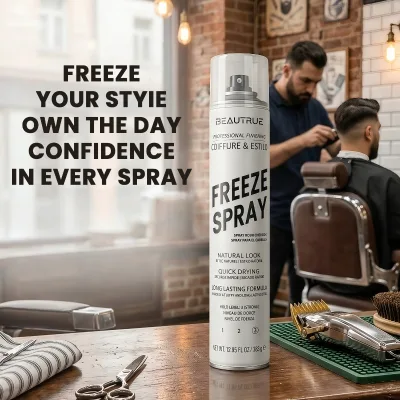 Factory Wholesale Strong Hold Level of 3 Hairspray Quick Dry Flexible Styling Control Anti Frizz Flake Free Mist