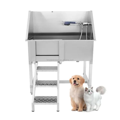 Dog Grooming Tub Stainless Steel Pet Dog Bathtub New Style Tub Spa Bath Shower Tub for Dogs&Cats