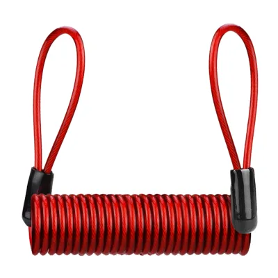 Motorcycle Disc Lock Spring Reminder, Cable Disc Lock Anti-theft Spring Steel Wire Rope Motorcycle Bicycle Scooter
