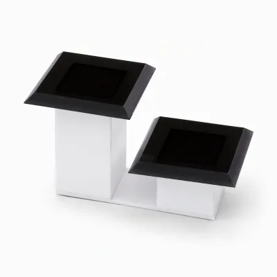 2 Step Clear Acrylic Riser Display Stand Countertop Organizer for Cosmetics Perfume Jewelry Retail Store Wholesale