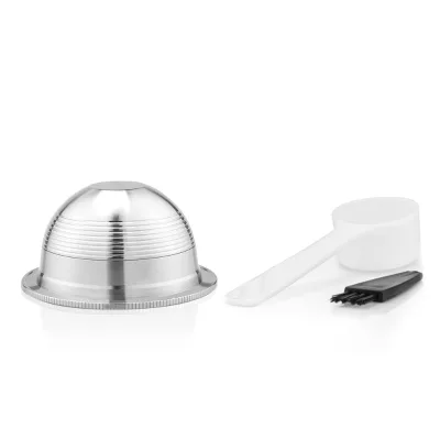 Recafimil High Quality Vertuoline Coffee Machine Compatible Reusable Refillable Stainless Steel Coffee Pod Capsule