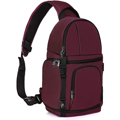 Camera Sling Bag Mirrorless Case Water Repellent Shockproof Photography Camera Backpack with Tripod Holder