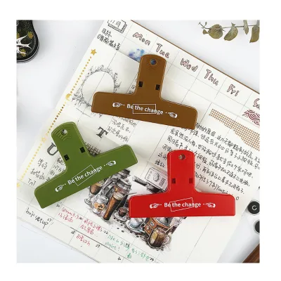 Binder Clips Paper Clamp Clips Assorted Sizes Paper Clips Holder for Bookmark Office School Notebook