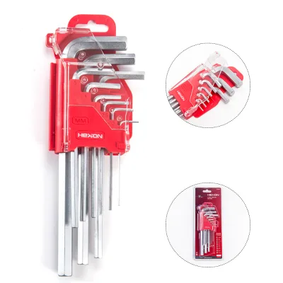 9pcs SAE Size L Shape extra Long Arm Allen Wrenches Hex Hexagon Key Set