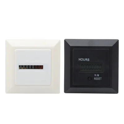 Counter HM Series Display Industrial Hour Meter AC 110V 220V 50Hz Elapsed Time Counters 6 Digit 8 Digit LED Display Hour Meter