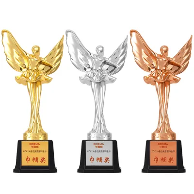 Wholesale Ballet Latin Children's Dance Competition Award Prize Plastic Trophy School Dance Competition Trophy
