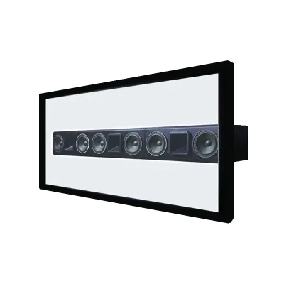 Big Size 200" 16:9 4K Flocking Frame Weaved Sound Transparent Projector Screen for Home Cinema