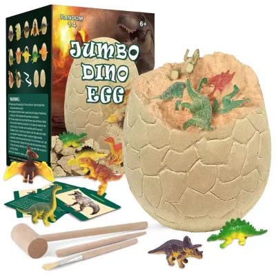 Hot Selling Dinosaur Egg Excavation Kit Dinosaur Toys for Kids Discover Jumbo Dino Egg Dig Kit