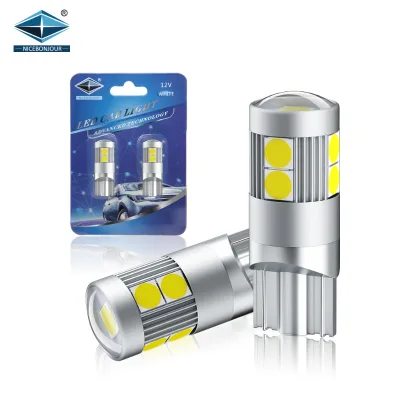 New T10 LED Car Light Bulb 8W 3030 9SMD CE Certified 50000 Hours Lifespan for Retrofit/Upgrade