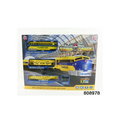 New Products Electric Track Train Toy with Light and Music for Kids