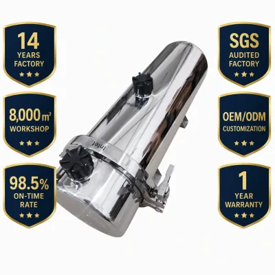 OEM Factory Stainless Steel Commercial Hotel Outdoor Bathroom Use SS 304 Ultrafiltration Water Filter System 1000L/H