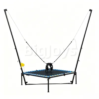 Cheap and Exciting Outdoor Park Amusement Rides for Commercial 1 Person Square Bungee Trampoline for Sale