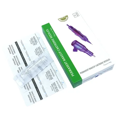 BMX Tattoo Needle Cartridge Professional 10pcs/box Disposable Permanent Makeup Needle for Eyebrow Eyeliner Lips