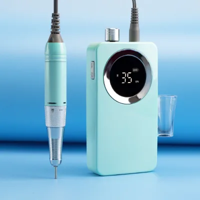 35000 RPM Portable Rechargeable Nail Drill Pen Apparatus for Manicure Nail Gel Polisher With Full LCD Display