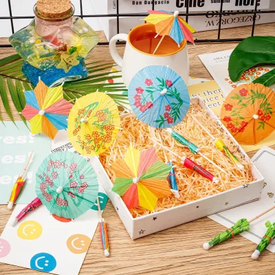 High Quality of Cocktail Umbrella Picks for the Drinks and Fancy Craft Stick for the New Year