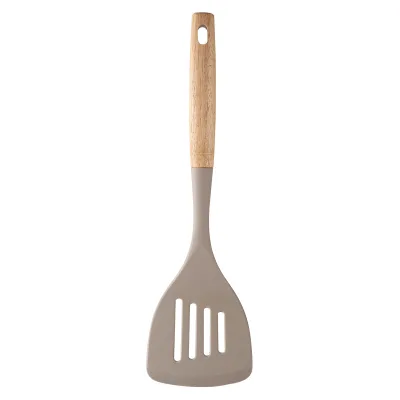 Silicone Slotted Turner Spade Food Grade Fish Frying Spatula Kitchen Utensils Cookware Silicone Egg Frying Spatula