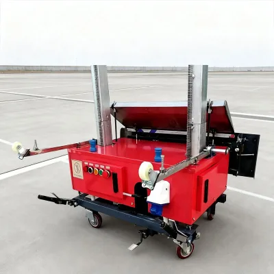 Wide Coverage 1000mm Fully Automatic Wall Plaster Machine, Consistent Layer Render Machinery for Commercial Building Projects