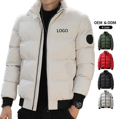 Custom Logo Printed Coats Winter Warm Wholesale Bubble Clothing Puffer Down Coat Jackets Casual Warmth Winter Jackets