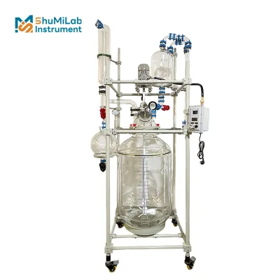200L Industrial Jacketed Glass Reactor Precision Chemical Synthesis and Pilot Plant Production Use