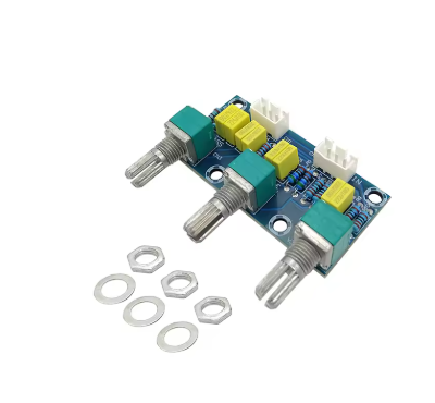 Diy Electronic PCB Board Passive Tone Board Amplifier Preamp Power Module Low High Sound Amplifier Board Adjustment Electronic