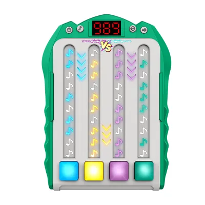 Educational Eliminating Games Rhythm Toy Lights Handheld Puzzle Game for Kids Multiplayer Quick Reaction Toy