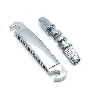 Hot Sale Silver 6 Strings Electric Guitar Bridge Bass Metal Instrument Accessories Electric guitar bridge accessories