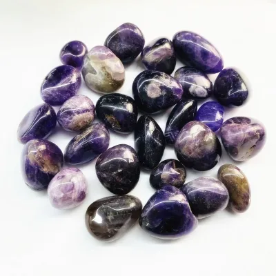 Wholesale Natural Polished Dream Amethyst Crystal Tumble Stones Healing Spiritual Worry Stones