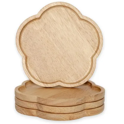 Round Bamboo coaster Wooden coaster Suitable for Coffee Table Hot Drinks Cold Drinks bar Home Kitchen