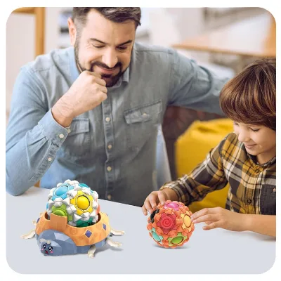 Tik Tok Hot Selling Magic Bean Rotating Cube Balls Toys Spinner Fidget Ball for Stress Relief for Kids Toys 2023