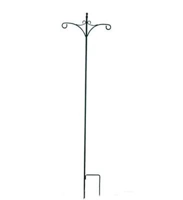 Black Metal Shepard's Hooks, Metal Bird Ornament for Garden the Freestanding 65 Inches Shepherds Hook Has Different Functions