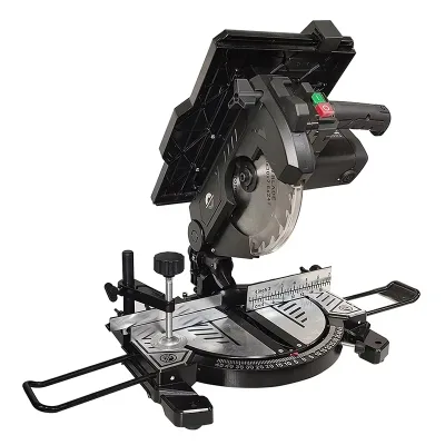 Portable Electric Powered Cutting 8 Inch Composite Saw Aluminum-Wood Plastic Woodworking Desk Saw Miter Saw Function 2-In-1