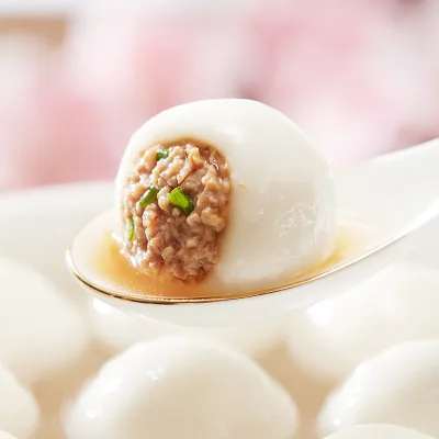 Delicious Traditional Chinese Frozen Glutinous Rice Balls Sweet Dumplings for Lantern Festival Celebrations