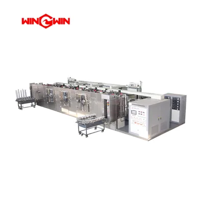 PLINE 5R Vacuum Ion Plating Production Line Continuous PVD Ion Coating Line for Hardware Decorative Surface Finishing